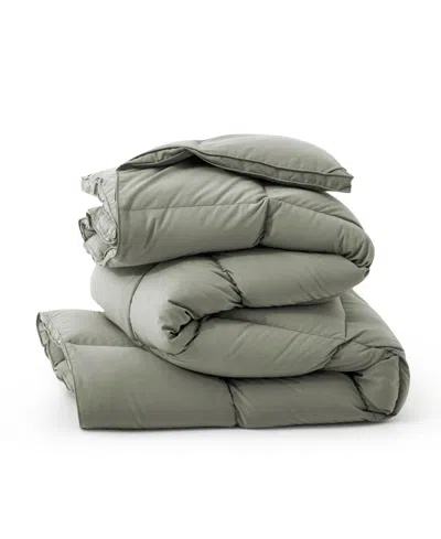 Unikome Medium Warmth Goose Feather Down Fiber Comforter, King
