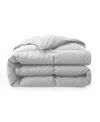 Unikome Medium Weight White Goose Down Feather Comforter, Full/queen In Gray