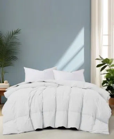Unikome Noiseless Lightweight Goose Feather Down Comforter In Gray