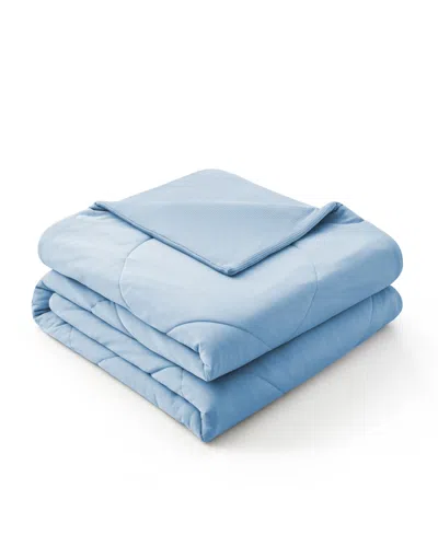 Unikome Oversize Reversible Ultra Soft Waffle Cooling Blanket, Full/queen In Blue
