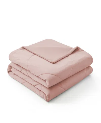 Unikome Oversize Reversible Ultra Soft Waffle Cooling Blanket, Full/queen In Pink