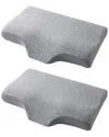 Unikome Pack Of 2 Ergonomic Memory Foam Cervical Pillows