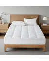 Unikome Pcm Cooling Quilted Fitted Mattress Pad In White