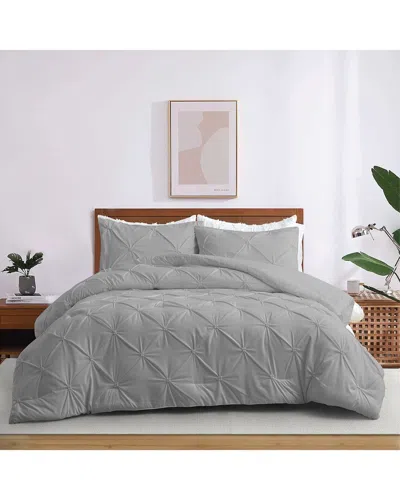 UNIKOME UNIKOME PINCH PLEATED DOWN ALTERNATIVE COMFORTER SET