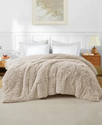 Unikome Plush Down Alternative Comforter, King In Brown