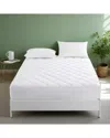 Unikome Quilted Fitted Mattress Pad In White