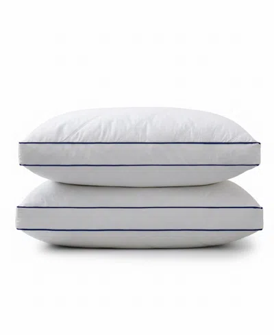 Unikome Quilted Goose Down Feather 2-pack Pillows, King In White