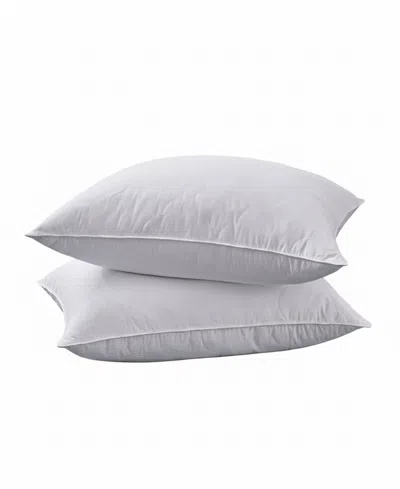 Unikome Quilted Goose Feather 2-pack Pillows, King In White