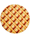 Unikome Reversible Microfiber Food Throw Blanket: Waffle