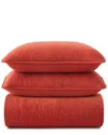 Unikome Reversible Quilted Coverlet Set In Red