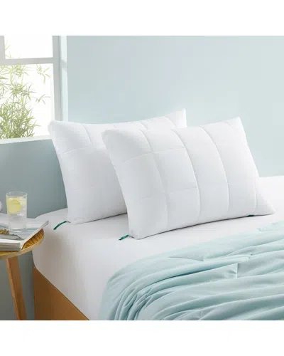 Unikome Set Of 2 Adjustable Cooling Bed Pillows In White