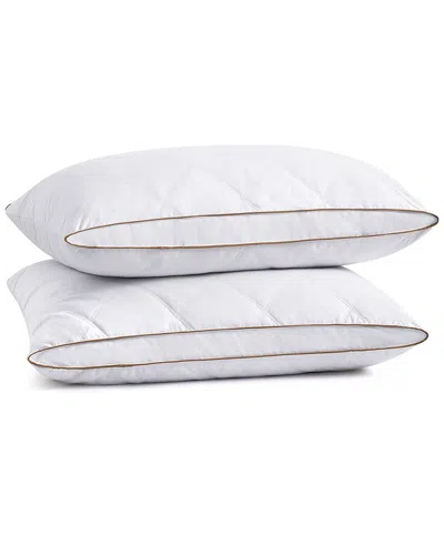 UNIKOME UNIKOME SET OF 2 CLASSIC DIAMOND GRID MEDIUM SUPPORT PILLOWS
