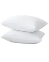 Unikome Set Of 2 Soft Fabric Down Alternative Bed Pillows In White