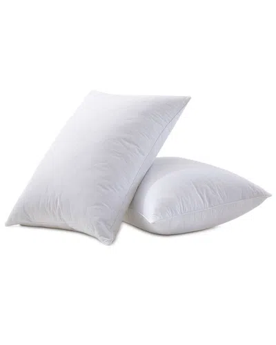 Unikome Set Of 2 Medium Goose Feather Down Pillows In White