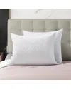 Unikome Set Of 2 Medium-soft Goose Feather Pillows White Quilted Cover In White
