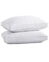 Unikome Set Of 2 Quilted Goose Feather Down Pillow In White