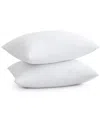 Unikome Set Of 2 Soft Fabric Down Alternative Bed Pillows In White