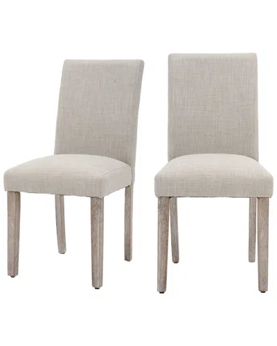 UNIKOME UNIKOME SET OF 2 STYLISH MODERN UPHOLSTERED DINING CHAIRS