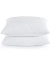 Unikome Set Of 2 Teardrop Quilted Down Bed Pillows In White