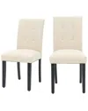 Unikome Set Of 2 Upholstered Dining Chairs