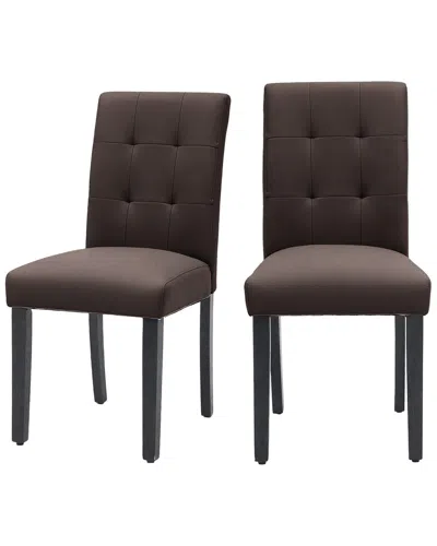 Unikome Set Of 2 Upholstered Dining Chairs