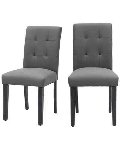 Unikome Set Of 2 Upholstered Dining Chairs