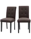 Unikome Set Of 2 Upholstered Dining Chairs