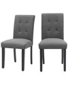 Unikome Set Of 2 Upholstered Dining Chairs