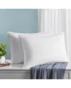 Unikome 2pk White Goose Down Feather Bed Pillows In White