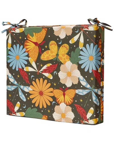 Unikome Set Of 4 Solid Water-resistant Outdoor Patio Seat Cushions In Multi