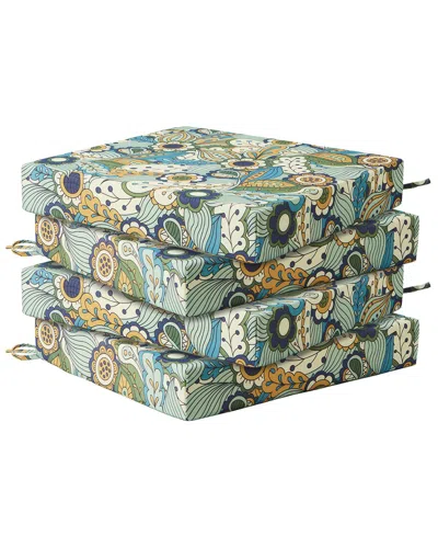 Unikome Set Of 4 Water-resistant Outdoor Patio Seat Cushions