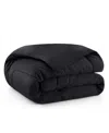 Unikome Soft Silky All Season Down Alternative Comforter, Full/queen In Black