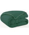Unikome Soft Silky All Season Down Alternative Comforter, King In Green
