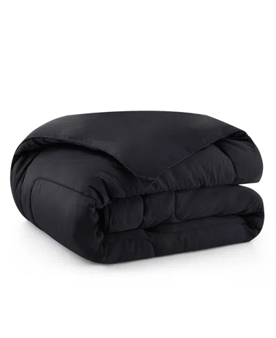 Unikome Soft Silky All Season Down Alternative Comforter, King In Black
