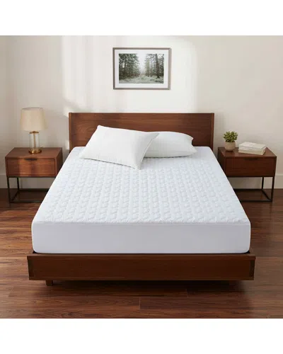 Unikome Thick Diamond Quilted Waterproof Fitted Elastic Mattress Protector In White