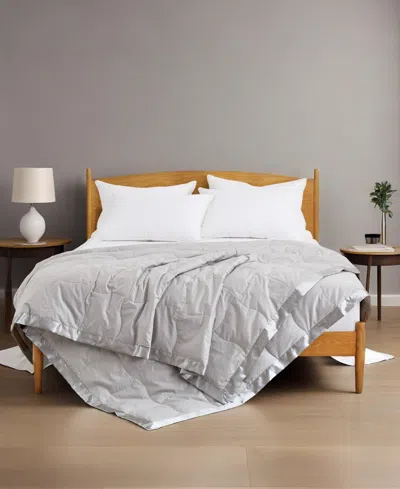 Unikome Ultra Lightweight Down Feather Comforter, King In Gray