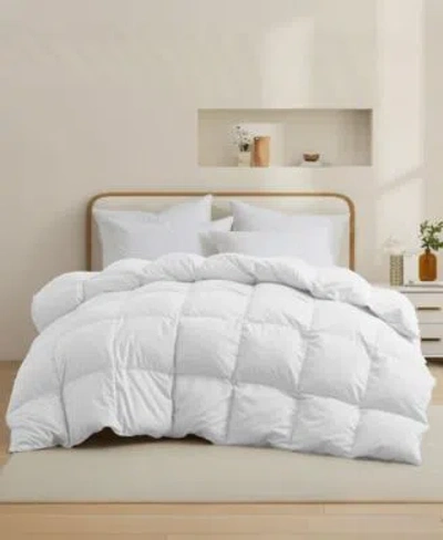 Unikome Ultra Soft Goose Down Feather Fiber Comforter In White