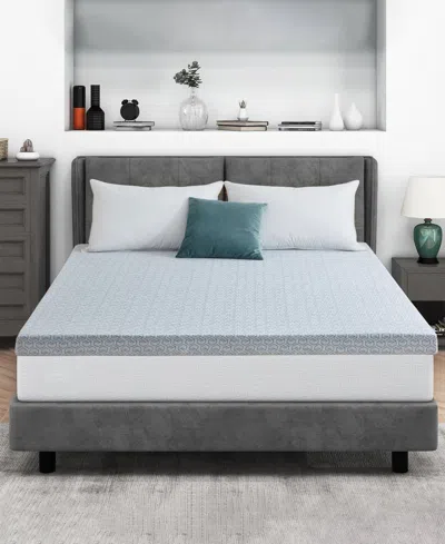 Unikome Ultra Soft Memory Foam Mattress Down Alternative Mattress Topper, Full In White