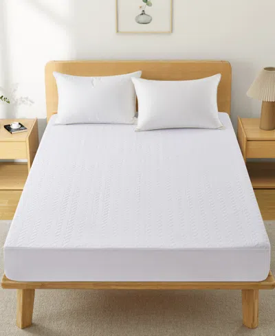Unikome Waterproof Quilted Mattress Protector Deep Pocket, Twin In White