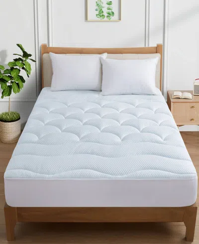 Unikome Waterproof Sleep Cooling Mattress Pad With Deep Pocket, Twin In White