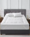 Unikome Wave Quilted Mattress Topper In White