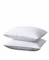 Unikome White Goose Down Feather 2-pack Pillows, Standard In White