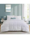 Unikome Year Round 360tc White Goose Feather Fiber And Down Comforter In White
