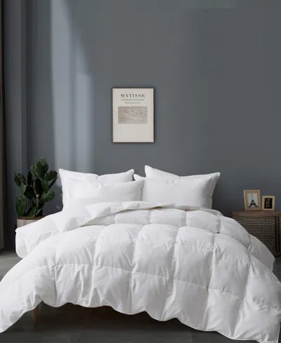 Unikome Year Round Ultra Soft Down Feather Fiber Comforter Collection In White