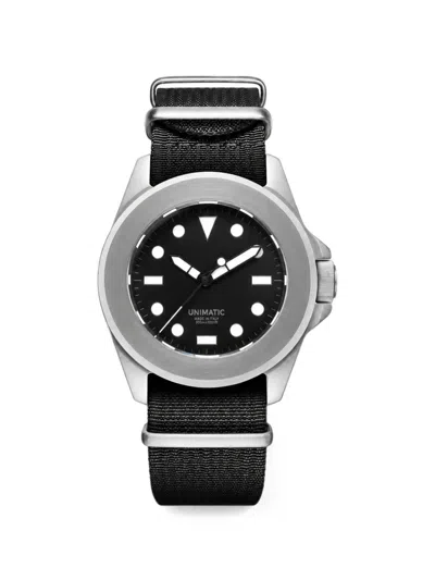 Unimatic Modello Quattro U4-aeb 40mm Watch In Black