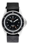 Unimatic Modello Uno Gmt Toolwatch Ut1-gmt Nylon Strap Diving Watch, 41.5mm In Black Steel