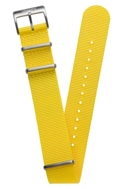 Unimatic Nato Watchband In Yellow