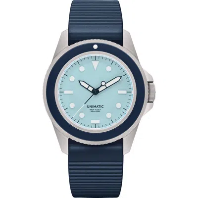 Unimatic Swimming Pool Diving Watch, 41.5mm In Blue
