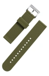 Unimatic Synthetic Rubber Watchband In Green
