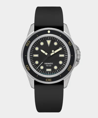 Unimatic U1-dhb Heritage Diver Watch In Black